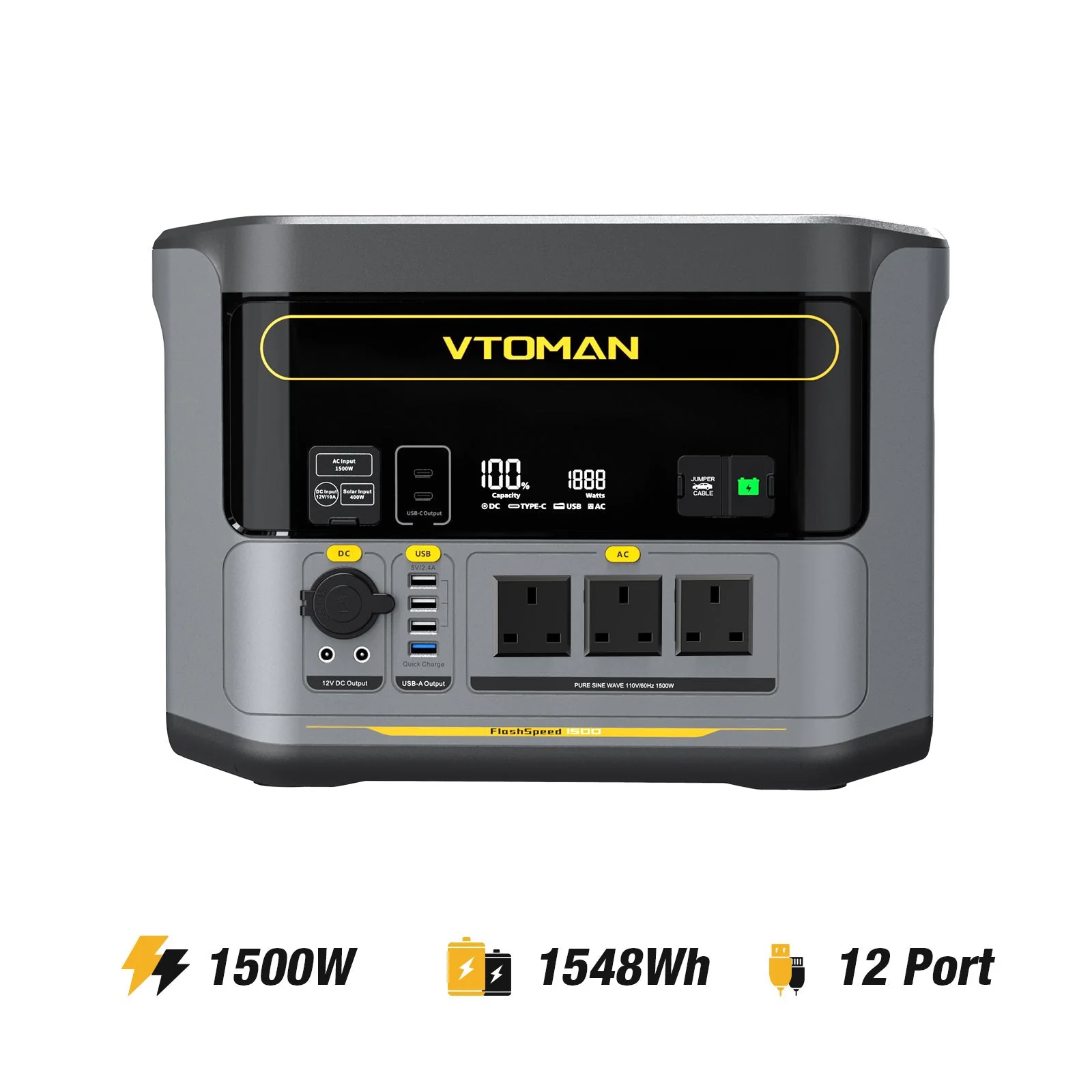Bundle FlashSpeed 1500+1548Wh Extra Battery+200W Pro Solar Panel - Image 3