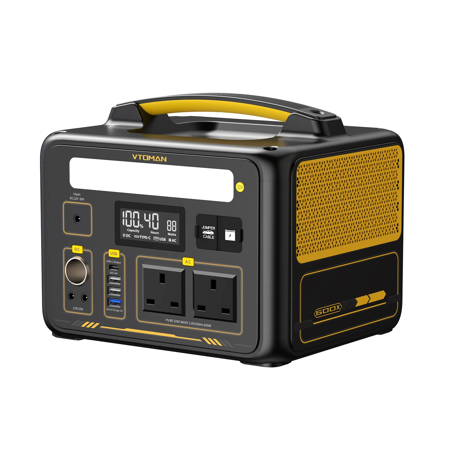 VTOMAN Jump 600X Power Station - Image 3