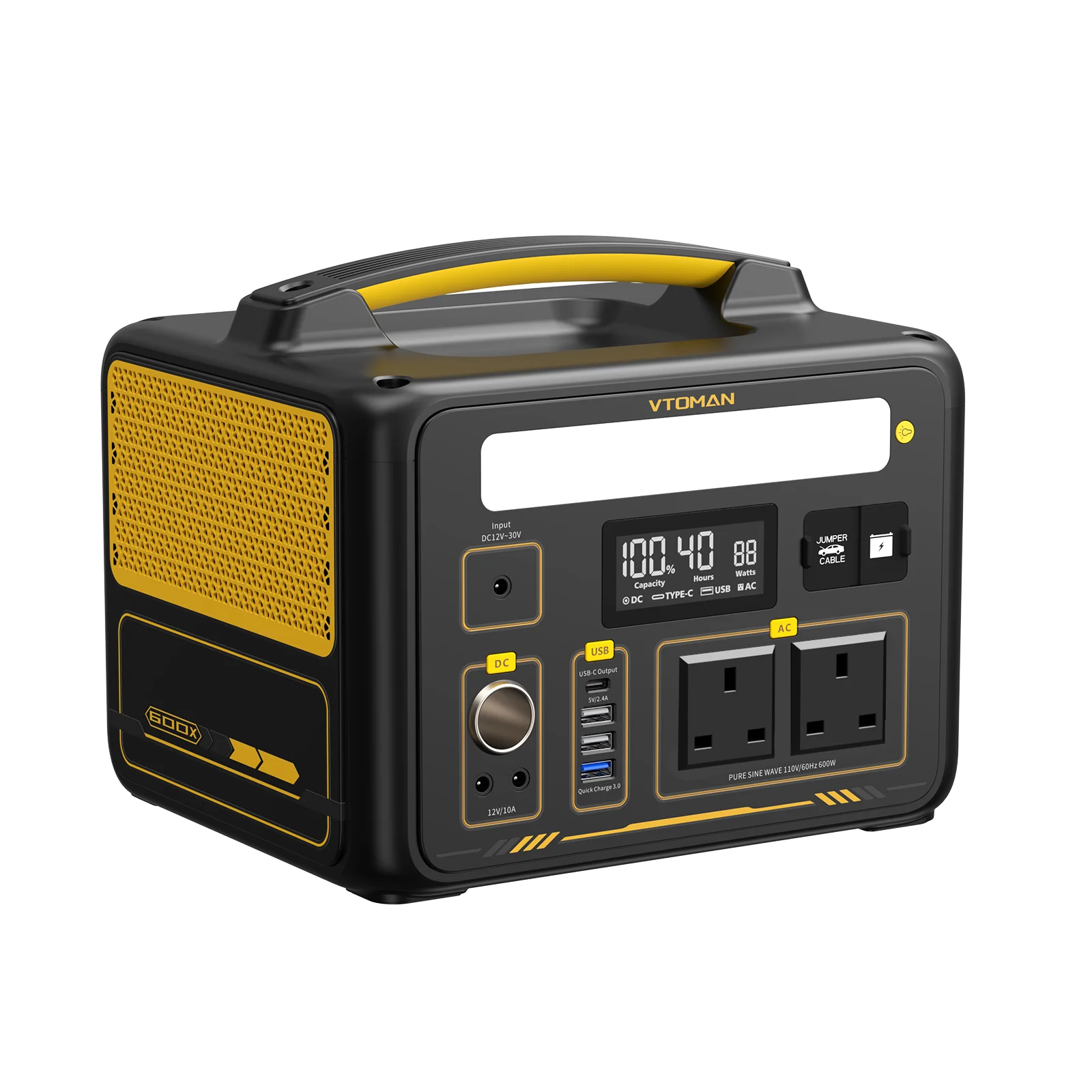 VTOMAN Jump 600X Power Station - Image 4